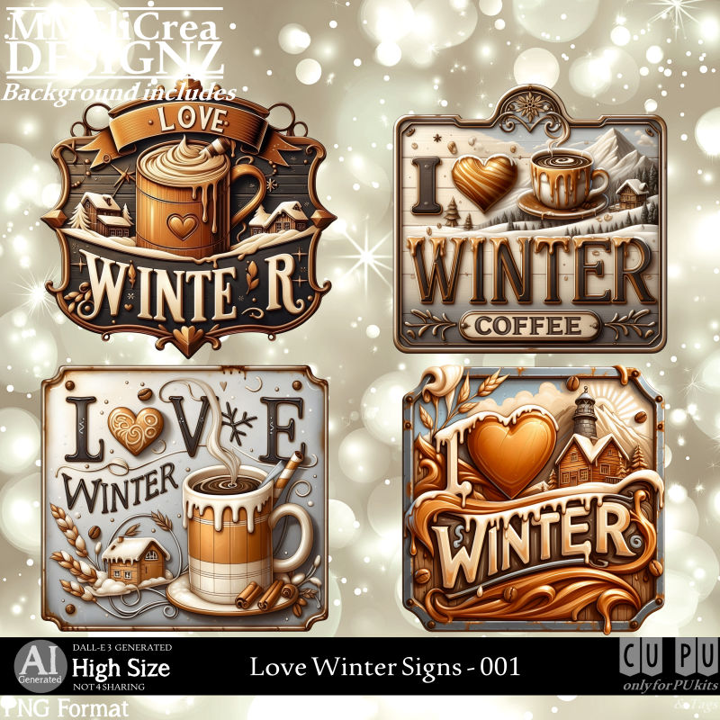 (image for) AI - Love Winter signs - CU001 (CU4PU/PNG)